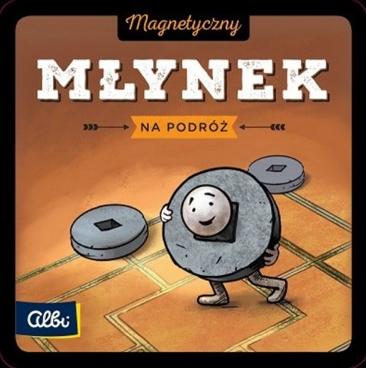 Młynek, gra na podróż, Albi, magnetyczna, gra planszowa