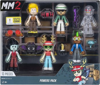 MM2 Powers Pack Devseries Roblox 6 figurek z akcesoriami + kod do gry - JAZWARES