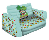 MNC-4769SF MINECRAFT Dmuchane, rozkładane łóżko, sofa 2w1 70x72x135cm/53x165x135cm Minecraft