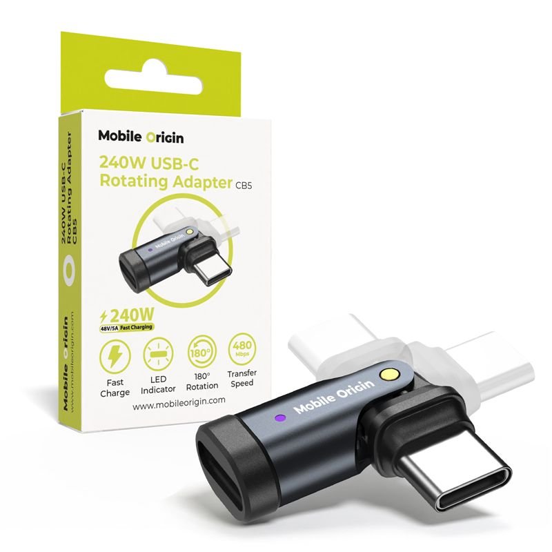 MOBILE ORIGIN 240W USB-C ROTATION ADAPTER CB5 - Mobile Origin | Sklep ...