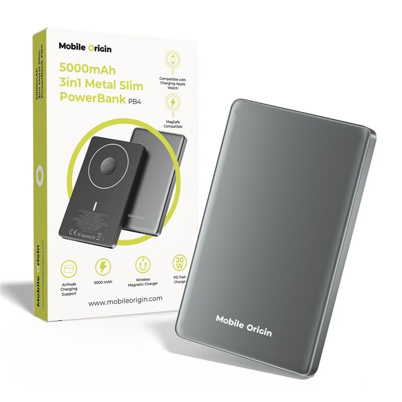 Origin Power Bank MOBILE ORIGIN 5000MAH 3IN1 METAL SLIM POWERBANK PB4 - Mobile Origin ...