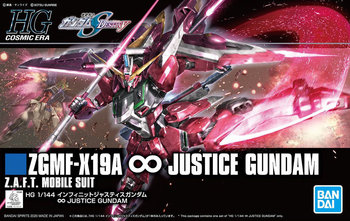 Mobile Suit Gundam, Figurka, HGCE 1/144 ZGMF-X19A INFINITE JUSTICE GUNDAM - Mobile Suit Gundam