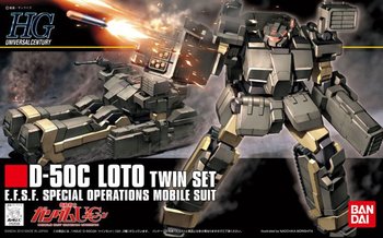 Mobile Suit Gundam, figurka Hguc 1/144 D-50C Loto Twin Set - Mobile Suit Gundam