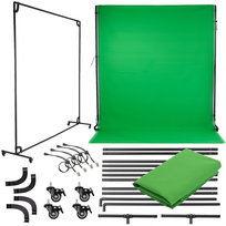 MOBILNA MODUŁOWA RAMA 3x3 + TŁO GREEN SCREEN ZESTAW STUDYJNY