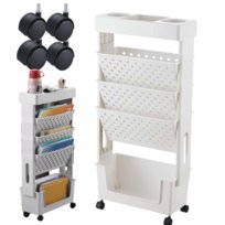 Mobilna Półka Na Kółkach Regał Na Książki Łazienkowa Szafka Organizer Wózek