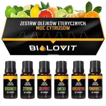Moc Cytrusów zestaw olejków eterycznych Bilovit - Biolavit