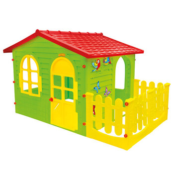 Mochtoys, domek ogrodowy z płotkiem, 10498 - Mochtoys