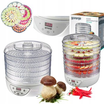 MOCNA DUŻA Suszarka do grzybów Owoców Ziół Gorenje 240 W Timer 5 sit LED - Gorenje