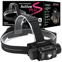 Mocna latarka czołowa czołówka akumulator 4000mAh IPX4 LED 1200lm ActivePlus