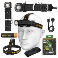 Mocna Latarka Czołowa LED Wizard C2 Pro Max Czołówka Armytek White 4000lm Helikon-Tex
