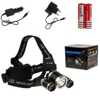 Mocna Latarka Czołowa Led Zoom Cree Xm-L Czołówka MARTOM