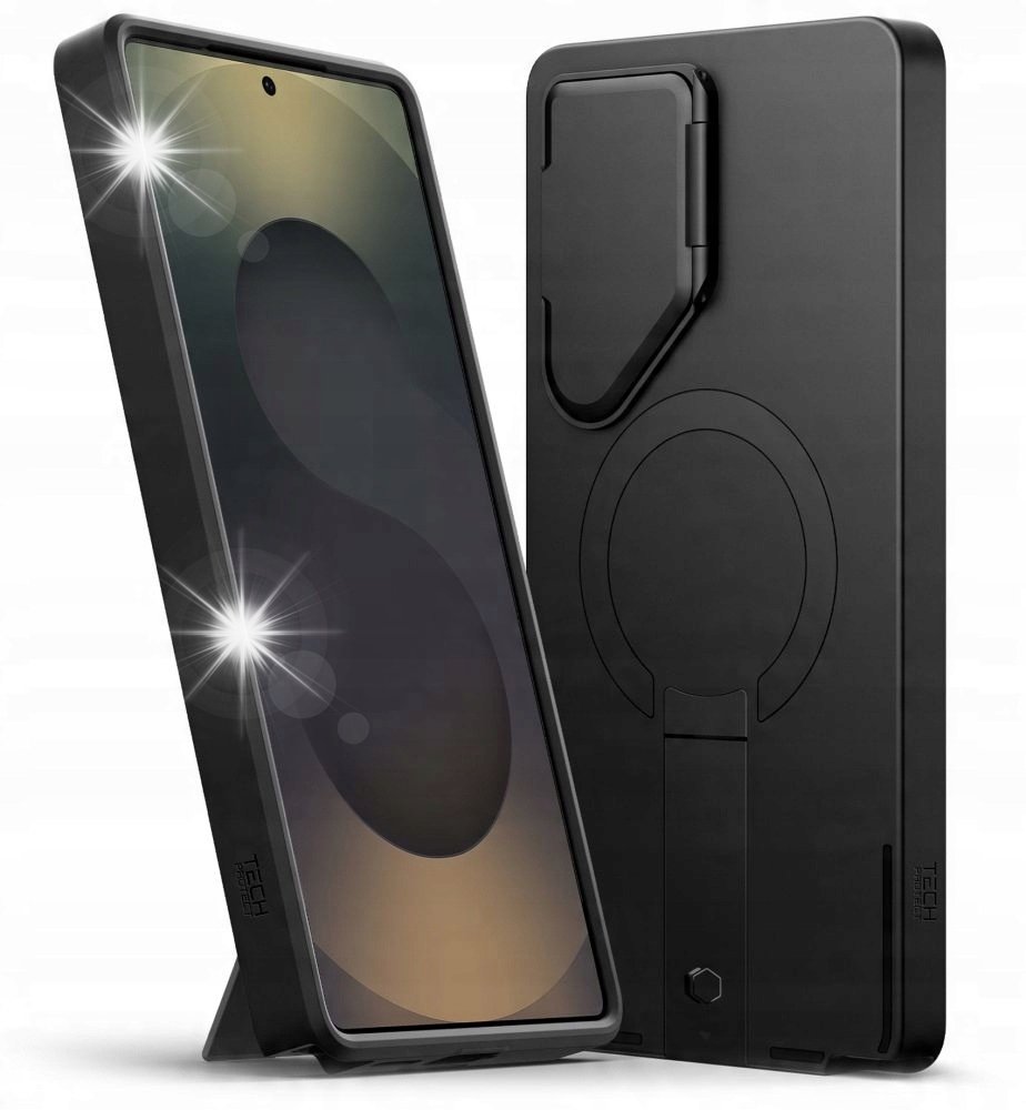 MOCNE DOPASOWANE ETUI OBUDOWA Z PODSTAWKĄ DO MAGSAFE NA GALAXY S25 ...