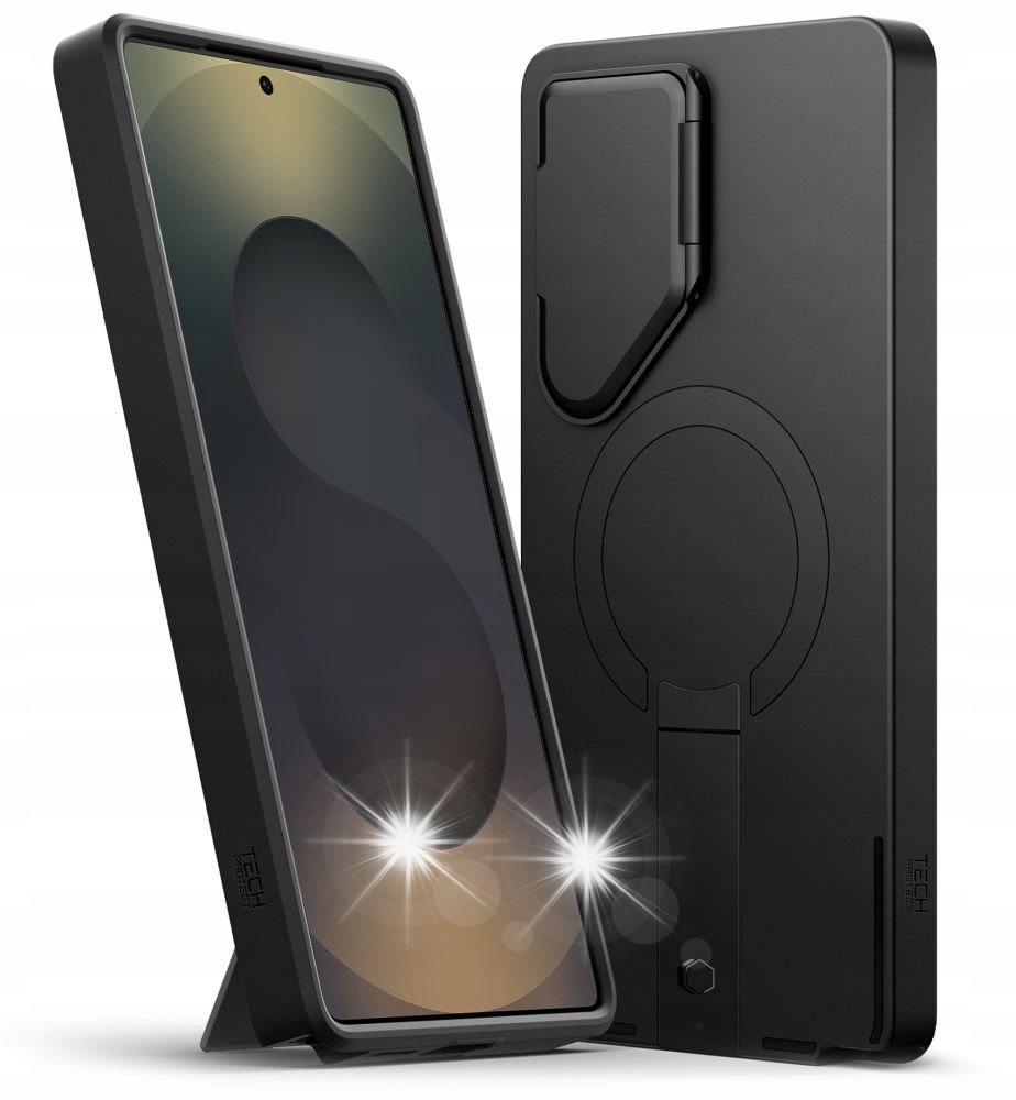 MOCNE DOPASOWANE ETUI OBUDOWA Z PODSTAWKĄ DO MAGSAFE NA GALAXY S25 ...