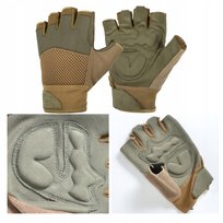 Mocne Rękawiczki Helikon Bez Palców Ochronne Na Siłownie Olive Green L