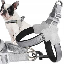 Mocne Szelki Bezuciskowe Smycz Dla Małego Psa Kota Wytrzymałe Roz. L