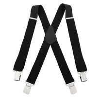 Mocne Szerokie Szelki 4 cm Topgal X Gruby Ścieg Czarne