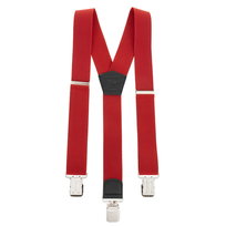 Mocne Szerokie Szelki 4 cm Topgal Y Gładkie Czerwone