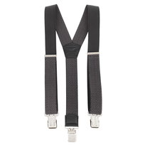 Mocne Szerokie Szelki 4 cm Topgal Y Gruby Ścieg Grafitowe