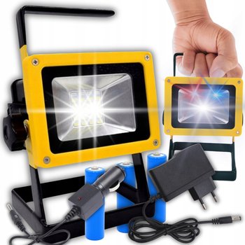 MOCNY HALOGEN PRZENOŚNY LED 100W DUŻA LAMPA ROBOCZA AKUMULATOR NAŚWIETLACZ - Eddcom
