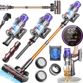 MOCNY Odkurzacz Pionowy Bezprzewodowy LARESAR V7 50Kpa 500W Filtry HEPA - inna (Inny)