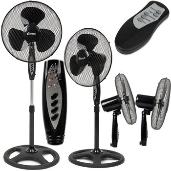 MOCNY WENTYLATOR STOJĄCY PODŁOGOWY WIATRAK REGULOWANY OBROTOWY TIMER PILOT - STERNHOFF