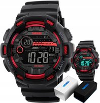 Mocny Wodoodporny Zegarek Męski Skmei S-Shock Led Nowy Model Wojskowy 