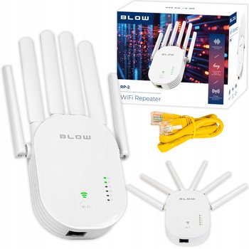 MOCNY WZMACNIACZ SYGNAŁU WI-FI REPEATER 300MB/S 2.4GHZ WIFI WPS RJ-45 100M - Blow
