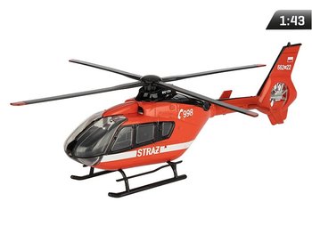 Model 1:43, Helikopter Straż EC-135, czerwony - Carmotion