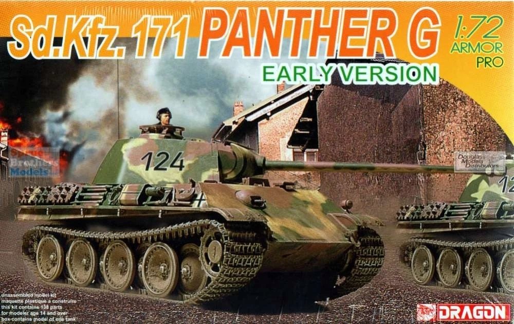 Model 171 Model do sklejania DML7205 1:72 Dragon Sd.Kfz.171 Panther G Early ...