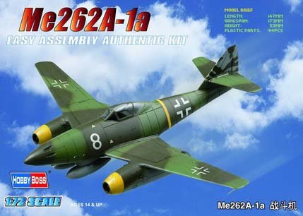Фото - Збірна модель HobbyBoss Model do sklejania Germany Me262A2a Fighter 