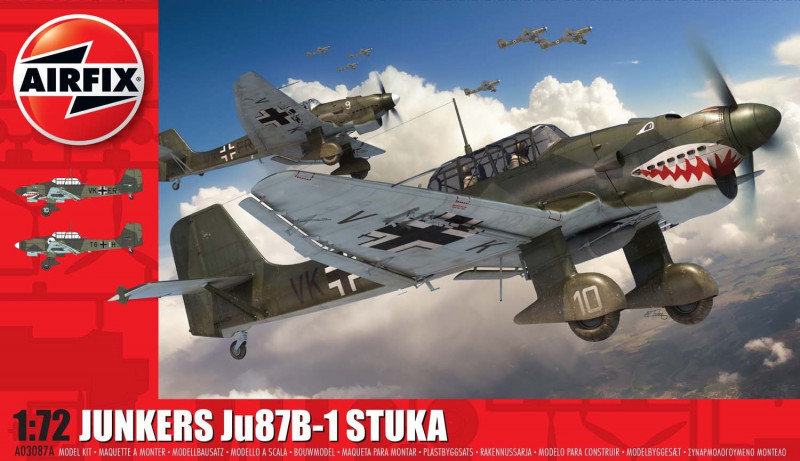 Фото - Збірна модель AIRFIX Model do sklejania Junkers Ju87 B-1 Stuka 1/72 