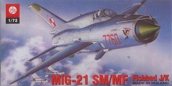 Model do sklejania MiG21 SMMF Fishbed JK - Plastyk