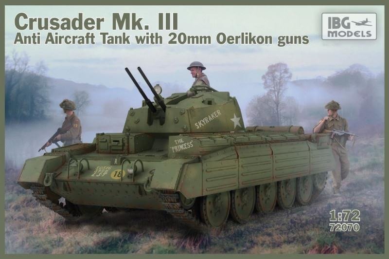 Фото - Збірна модель Crusader Model plastikowy  Mk.III Czołg z działkiem przeciwlotniczym 