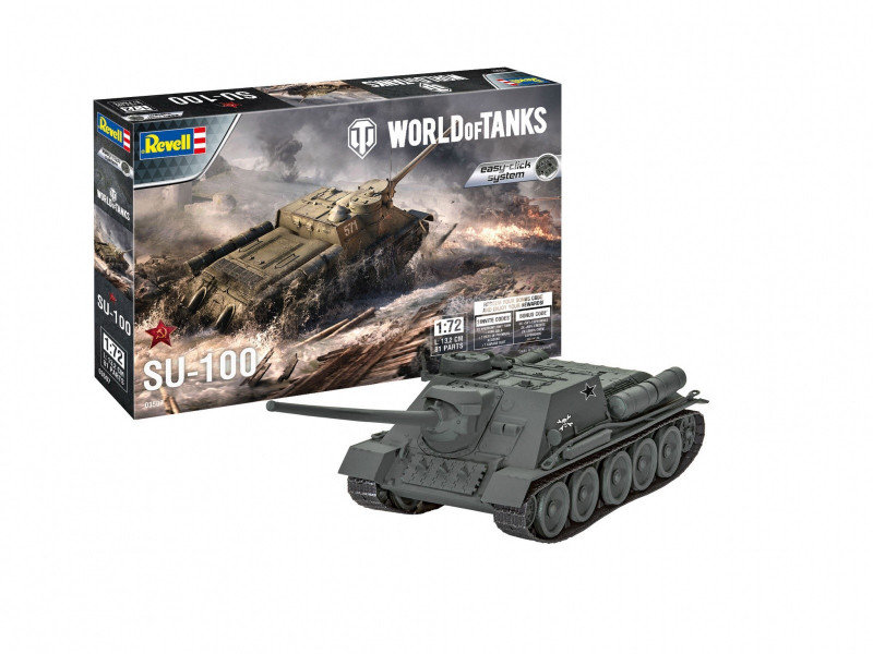 Zdjęcia - Model do sklejania (modelarstwo) Revell Model plastikowy Czołg SU-100 World of Tanks 