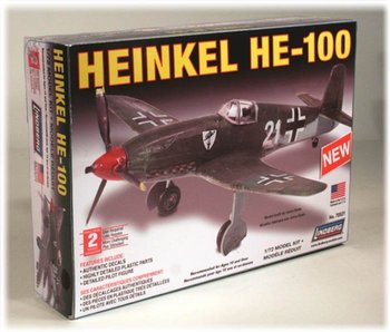 Model Plastikowy Do Sklejania Lindberg (USA) Samolot Heinkel HE-100 - Lindberg