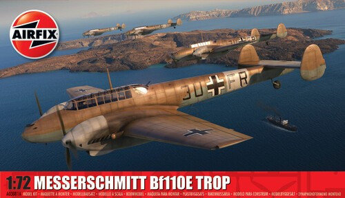 Фото - Збірна модель AIRFIX Model plastikowy Messerschmitt Bf 110E/E-2 Trop 1/72 