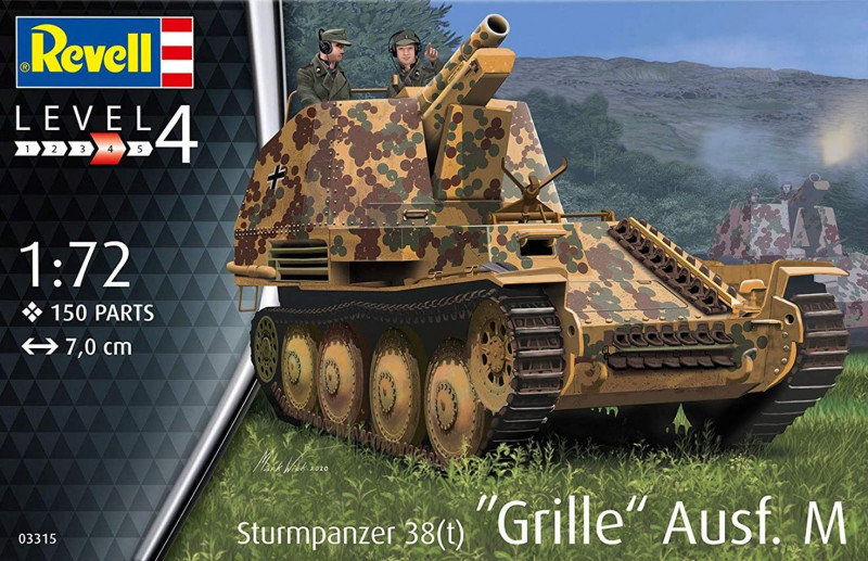 Фото - Збірна модель Revell Model plastikowy Pojazd Sturmpanzer 38T Grille aus 