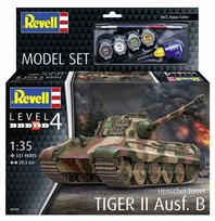 Model Revell  63249 - 1:35 Tiger II      Ausf. B model z farbami Inna marka
