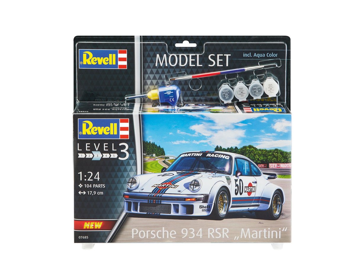 Фото - Збірна модель Revell model set 1/24 /67685/ porsche 934 rsr martini 