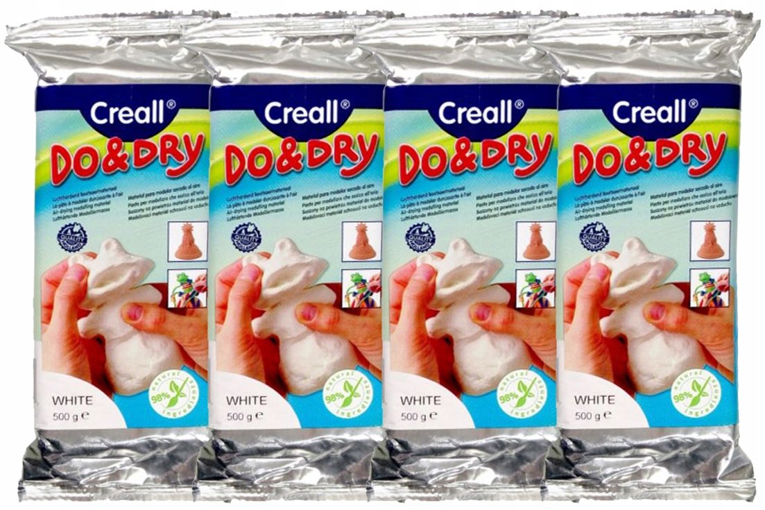 Modelina Plastelina Glina Plastyczna Masa Do Modelowania 4 Opak. X 500G ...