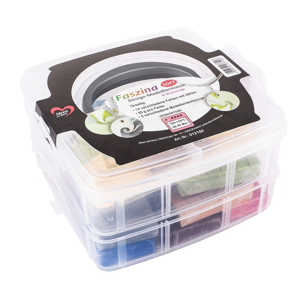 Modelina z brokatem Faszina Soft, zestaw 19 szt. - Inna marka | Sklep ...