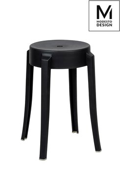 MODESTO stołek CALMAR 46 czarny - polipropylen - Modesto Design