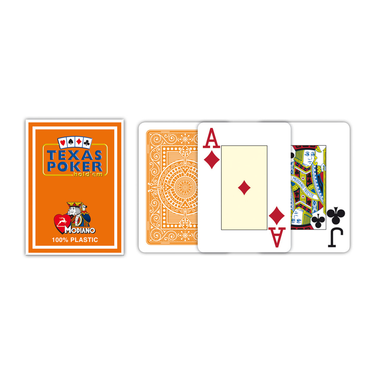 Modiano, karty Texas Poker Jumbo Index Plastic