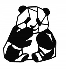 Modna Dekoracja Ścienna 3D Dziecięca Panda C141 - Inny producent