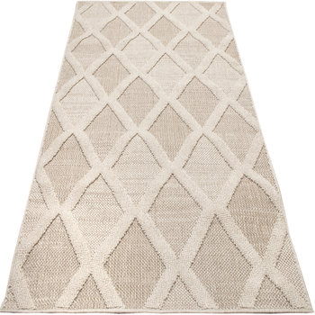 Modny dywan na taras płasko tkany costa BEŻOWY dywan 80x150 NOWOCZESNY wzór - brak danych