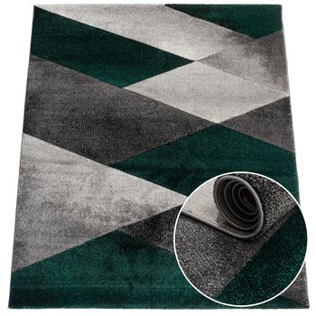 Modny dywan z włosiem wzór Geometria, 80x140 cm - MD