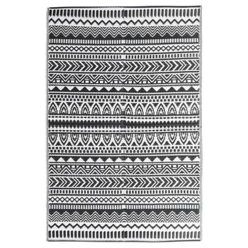 Modny dywan zewnętrzny - 190x290 cm, czarny, PP - Zakito Europe