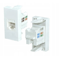 MODUŁ GNIAZDO GNIAZDKO KOMPUTEROWE LAN BIAŁE