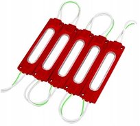 Moduł LED COB 12V IP67 Wodoodporny Czerwony 2,5W Energooszczędny