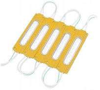 Moduł LED COB 12V IP67 Wodoodporny Żółty 2,5W Energooszczędny